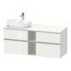 Duravit Waschtischunterschrank D-Neo 140x55cm, 2 SBK, 2 A, B L, ES geb/we hgl-1