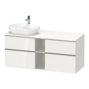 Duravit Waschtischunterschrank D-Neo 140x55cm, 2 SBK, 2 A, B L, ES geb/we hgl