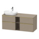 Duravit Waschtischunterschrank D-Neo 140x55cm, 2 SBK, 2 A, B L, g pol/Leinen-1