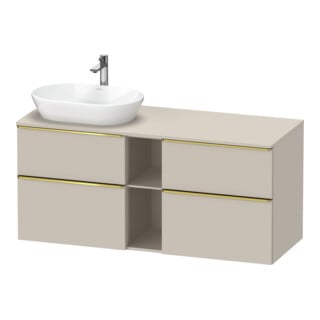 Duravit Waschtischunterschrank D-Neo 140x55cm, 2 SBK, 2 A, B L, g pol/Tau ma