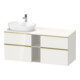 Duravit Waschtischunterschrank D-Neo 140x55cm, 2 SBK, 2 A, B L, g pol/w hgl-1