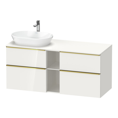Duravit Waschtischunterschrank D-Neo 140x55cm, 2 SBK, 2 A, B L, g pol/w hgl