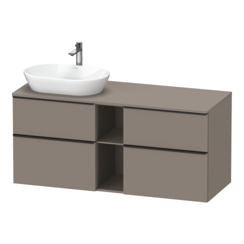 Duravit Waschtischunterschrank D-Neo 140x55cm, 2 SBK, 2 A, B L, sw/Bas ma