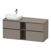 Duravit Waschtischunterschrank D-Neo 140x55cm, 2 SBK, 2 A, B L, sw/Bas ma