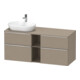 Duravit Waschtischunterschrank D-Neo 140x55cm, 2 SBK, 2 A, B li, chr/Leinen-1