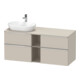 Duravit Waschtischunterschrank D-Neo 140x55cm, 2 SBK, 2 A, B li, chr/Taup ma-1
