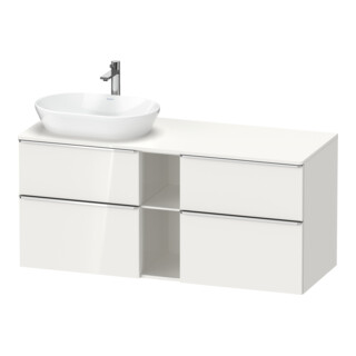 Duravit Waschtischunterschrank D-Neo 140x55cm, 2 SBK, 2 A, B li, chr/we hgl