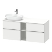 Duravit Waschtischunterschrank D-Neo 140x55cm, 2 SBK, 2 A, B li, chr/we ma