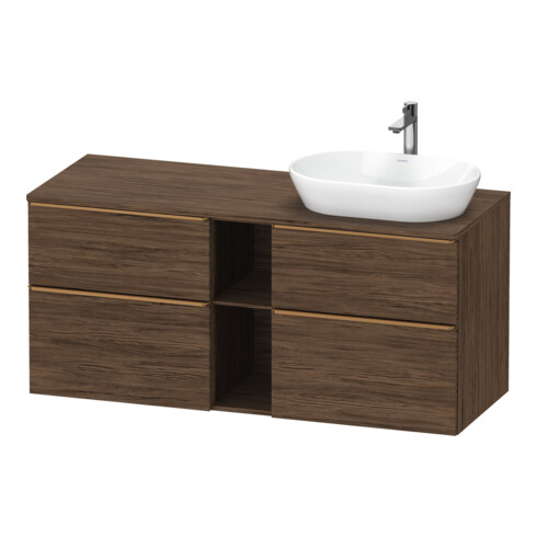 Duravit Waschtischunterschrank D-Neo 140x55cm, 2 SBK, 2 A, B R, b geb/Nu dkl.