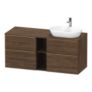 Duravit Waschtischunterschrank D-Neo 140x55cm, 2 SBK, 2 A, B R, b geb/Nu dkl.