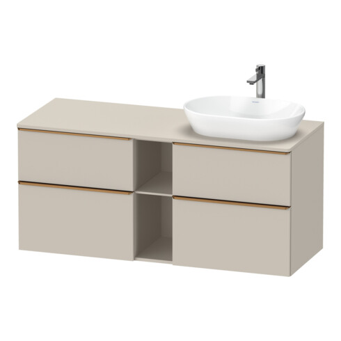 Duravit Waschtischunterschrank D-Neo 140x55cm, 2 SBK, 2 A, B R, b geb/Ta ma