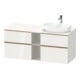 Duravit Waschtischunterschrank D-Neo 140x55cm, 2 SBK, 2 A, B R, b geb/we hgl-1