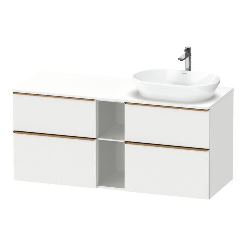 Duravit Waschtischunterschrank D-Neo 140x55cm, 2 SBK, 2 A, B R, b geb/we ma