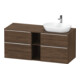 Duravit Waschtischunterschrank D-Neo 140x55cm, 2 SBK, 2 A, B R, ch/nb dkl.-1