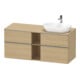 Duravit Waschtischunterschrank D-Neo 140x55cm, 2 SBK, 2 A, B R, ES geb/Ei Nat-1