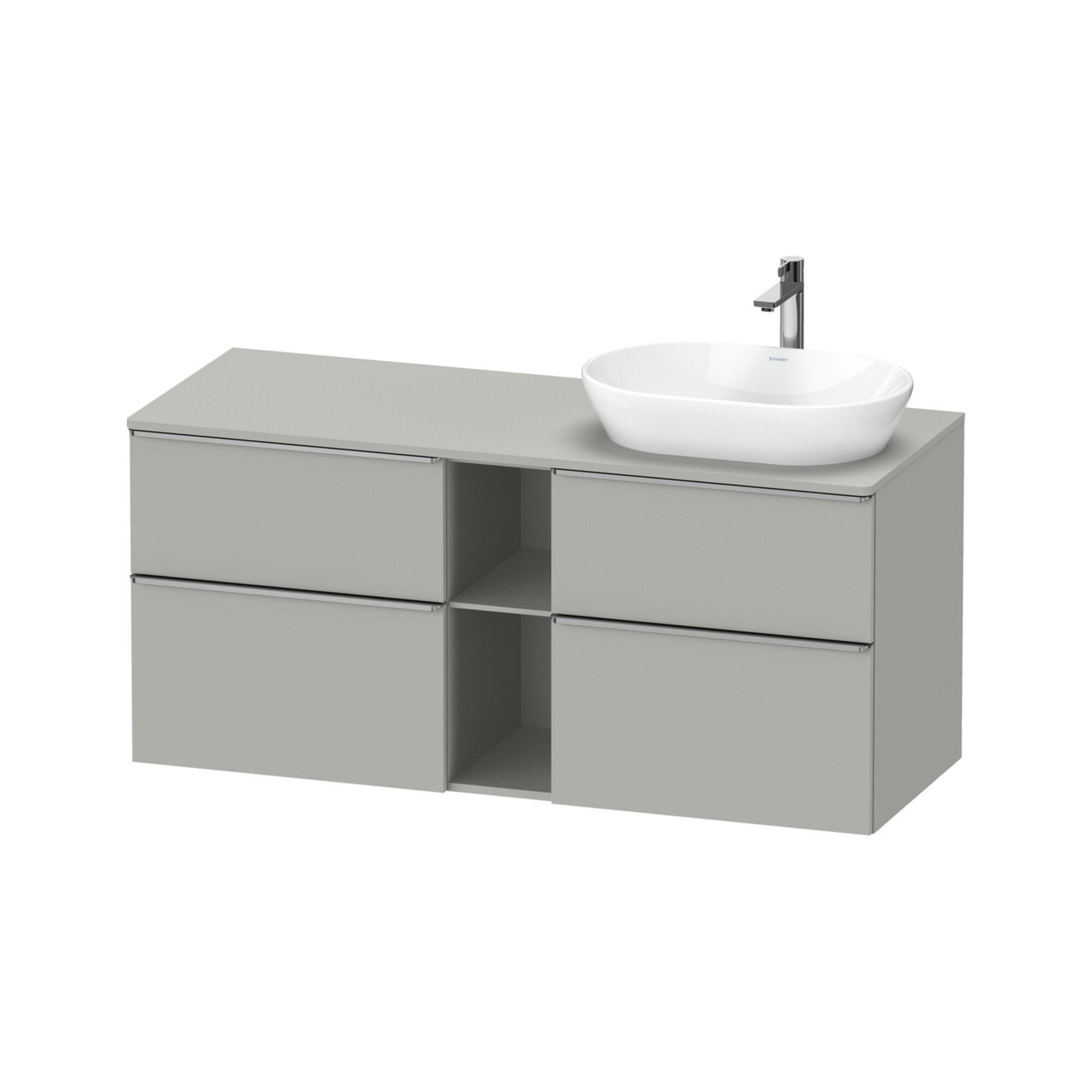 Duravit Waschtischunterschrank D-Neo 140x55cm, 2 SBK, 2 A, B R, ES geb/gr ma