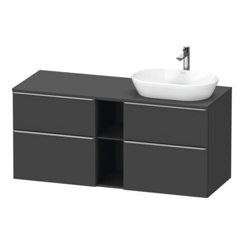 Duravit Waschtischunterschrank D-Neo 140x55cm, 2 SBK, 2 A, B R, ES geb/Gra ma