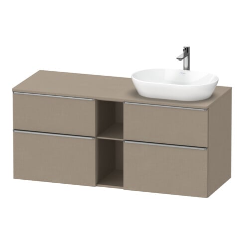 Duravit Waschtischunterschrank D-Neo 140x55cm, 2 SBK, 2 A, B R, ES geb/Leinen