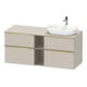 Duravit Waschtischunterschrank D-Neo 140x55cm, 2 SBK, 2 A, B R, g pol/Tau ma-1