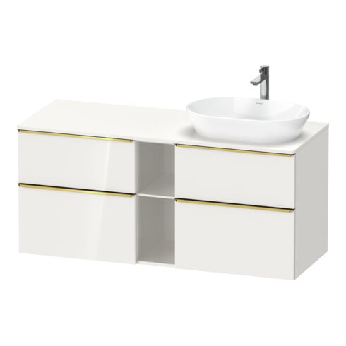 Duravit Waschtischunterschrank D-Neo 140x55cm, 2 SBK, 2 A, B R, g pol/w hgl