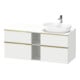 Duravit Waschtischunterschrank D-Neo 140x55cm, 2 SBK, 2 A, B R, g pol/weiß ma-1