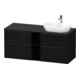 Duravit Waschtischunterschrank D-Neo 140x55cm, 2 SBK, 2 A, B R, sw/Ei sw-1