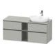 Duravit Waschtischunterschrank D-Neo 140x55cm, 2 SBK, 2 A, B R, sw/gr ma-1