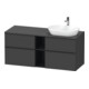 Duravit Waschtischunterschrank D-Neo 140x55cm, 2 SBK, 2 A, B R, sw/Grap ma-1