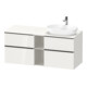 Duravit Waschtischunterschrank D-Neo 140x55cm, 2 SBK, 2 A, B R, sw/w hgl-1
