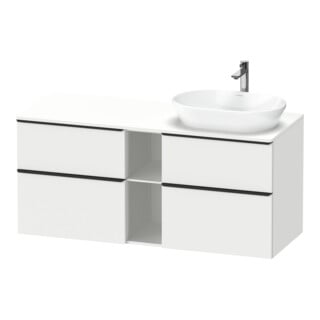 Duravit Waschtischunterschrank D-Neo 140x55cm, 2 SBK, 2 A, B R, sw/w ma