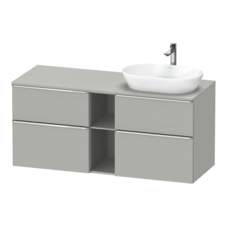 Duravit Waschtischunterschrank D-Neo 140x55cm, 2 SBK, 2 A, B re, chr/Beton ma
