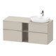 Duravit Waschtischunterschrank D-Neo 140x55cm, 2 SBK, 2 A, B re, chr/Taup ma-1