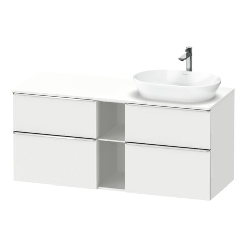 Duravit Waschtischunterschrank D-Neo 140x55cm, 2 SBK, 2 A, B re, chr/we ma