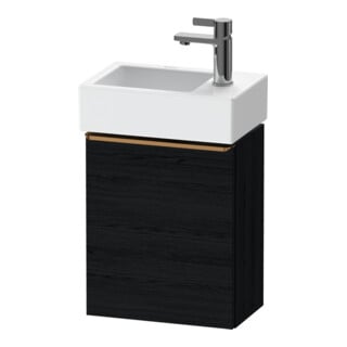 Duravit Waschtischunterschrank D-Neo 36,4x22,2x44cm, 1 Tür, An L, b geb/Ei sw