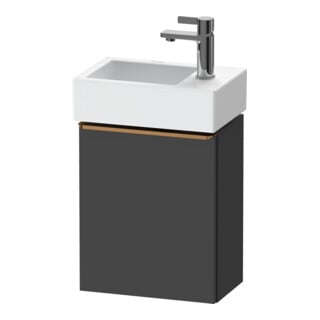 Duravit Waschtischunterschrank D-Neo 36,4x22,2x44cm, 1 Tür, An L, b geb/Gra m