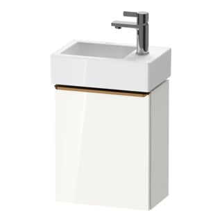 Duravit Waschtischunterschrank D-Neo 36,4x22,2x44cm, 1 Tür, An L, b geb/w hgl