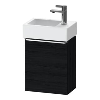 Duravit Waschtischunterschrank D-Neo 36,4x22,2x44cm, 1 Tür, An L, ch/Ei sw