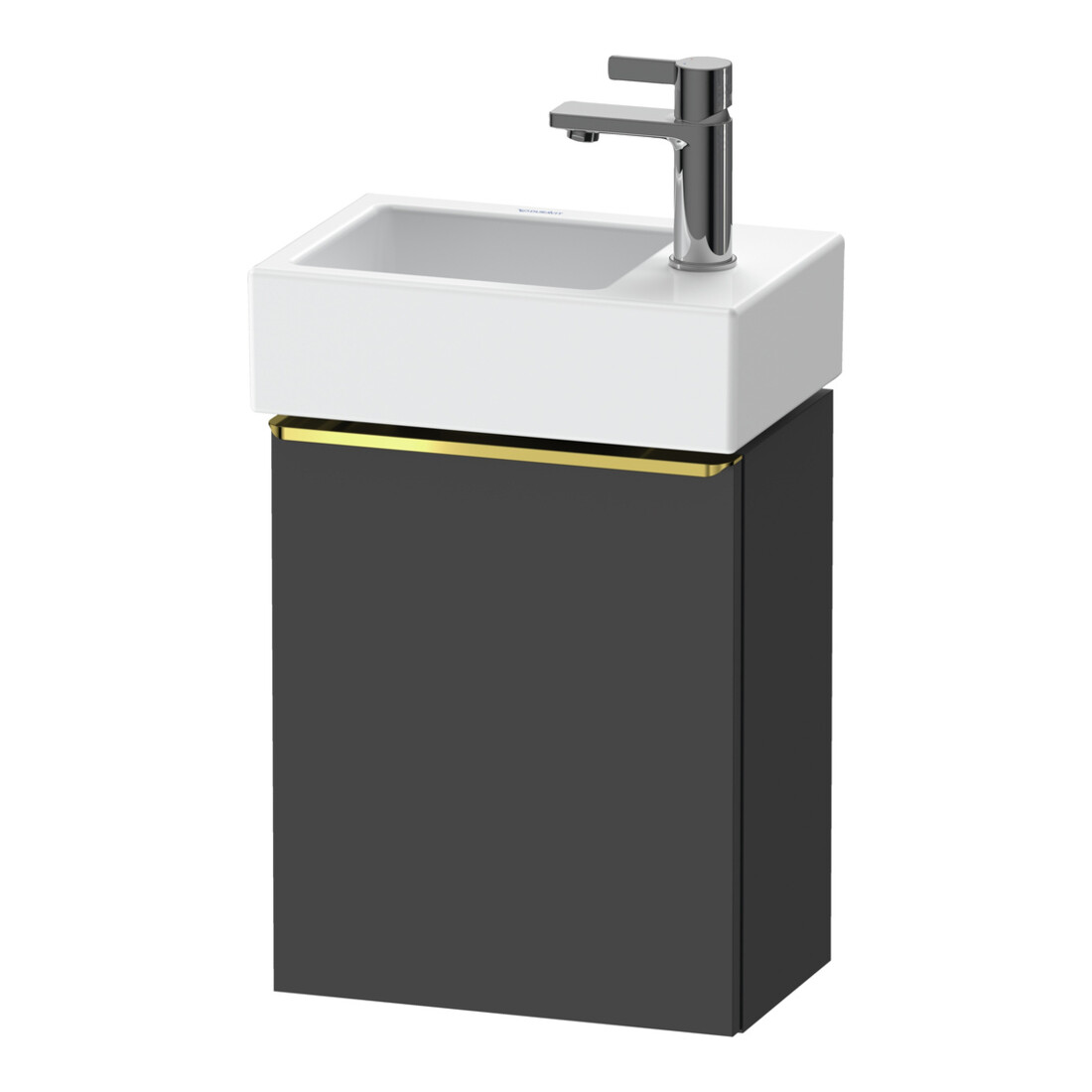 Duravit Waschtischunterschrank D-Neo 36,4x22,2x44cm, 1 Tür, An L, g pol/gra m
