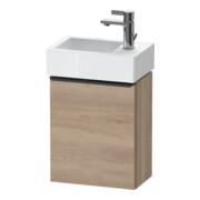 Duravit Waschtischunterschrank D-Neo 36,4x22,2x44cm, 1 Tür, An L, sw/Ei marm.