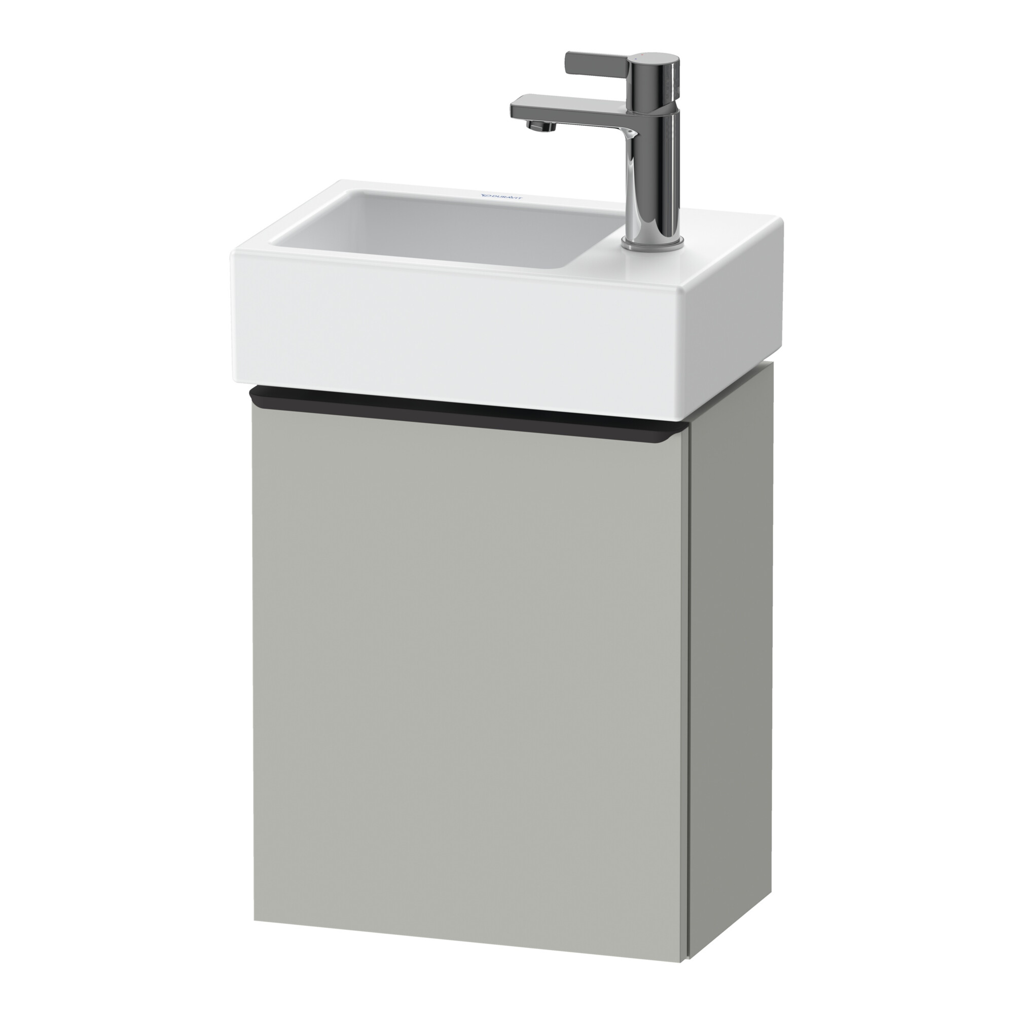 Duravit Waschtischunterschrank D-Neo 36,4x22,2x44cm, 1 Tür, An L, sw/gr ma