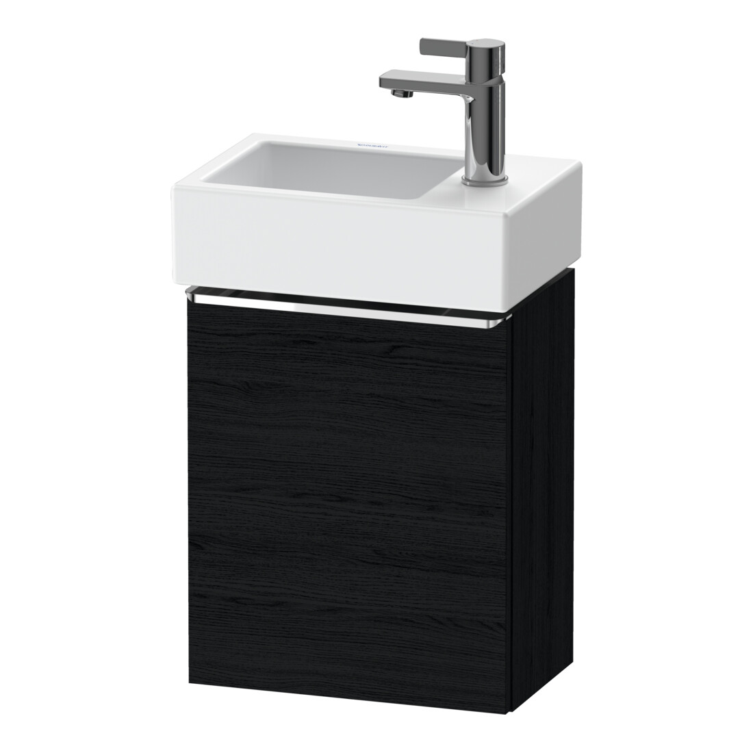 Duravit Waschtischunterschrank D-Neo 36,4x22,2x44cm, 1 Tür, An R, ch/Ei sw