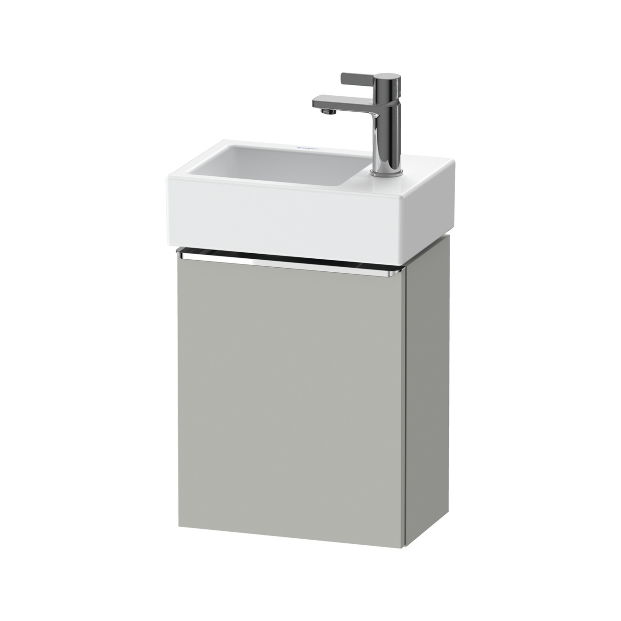 Duravit Waschtischunterschrank D-Neo 36,4x22,2x44cm, 1 Tür, An R, chr/Bet ma