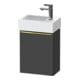 Duravit Waschtischunterschrank D-Neo 36,4x22,2x44cm, 1 Tür, An R, g pol/gra m-1