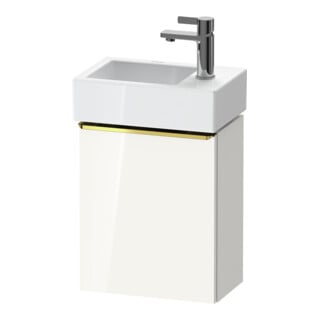 Duravit Waschtischunterschrank D-Neo 36,4x22,2x44cm, 1 Tür, An R, g pol/w hgl