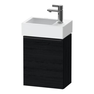 Duravit Waschtischunterschrank D-Neo 36,4x22,2x44cm, 1 Tür, An R, sw/Ei sw