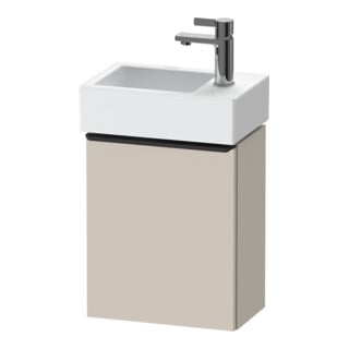 Duravit Waschtischunterschrank D-Neo 36,4x22,2x44cm, 1 Tür, An R, sw/Taup ma