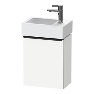 Duravit Waschtischunterschrank D-Neo 36,4x22,2x44cm, 1 Tür, An R, sw/w ma