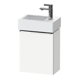 Duravit Waschtischunterschrank D-Neo 36,4x22,2x44cm, 1 Tür, An re, chr/we ma