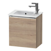 Duravit Waschtischunterschrank D-Neo 41x27,4x44cm, 1 T, An L, chr/Eiche marm.