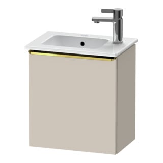 Duravit Waschtischunterschrank D-Neo 41x27,4x44cm, 1 T, An L, g pol/Taupe ma